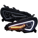 Spec-D Tuning Scion Frs Projector Headlights Glossy Black Smoked Lens