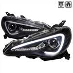 Spec-D Tuning Scion Frs Projector Headlight Black Housing With Led