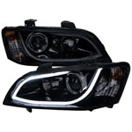 Spec-D Tuning Pontiac G8 Projector Headlight - Glossy Black Housing With Smoked Lens; 2008-2009