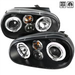 Spec-D Vw Golf Projector Headlights Black