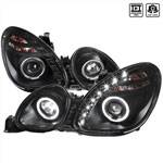 Spec-D Tuning Lexus Gs300 Halo Projector Headlight Black Housing - Not Compatible With Factory Xenon; 1998-2005