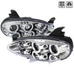 Spec-D Tuning Mazda Mx5 Halo Led Projector Headlight Chrome; 2001-2005