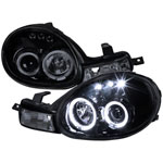 Spec-D Tuning Dodge Neon Projector Headlight Gloss Black Housing Smoke Lens