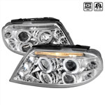 Spec-D Tuning Volkswagen Passat Halo Led Projector Chrome; 2001-2005