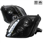 SPEC-D Tuning Honda Prelude Projector Headlights Black; 1997-2001