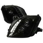 SPEC-D Tuning Honda Prelude Projector Headlights - Smoke With Black Housing; 1997-2001