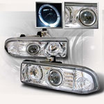 Spec-D S10 Projector Headlights - Chrome; 1998-2001