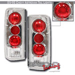 Spec-D Tuning Chevrolet Astro Altezza Tail Lights Chrome; 1985-1998