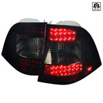 SPEC-D Tuning Mercedez Benz M Class W163 LED Tail Lights - Chrome Housing With Red Smoke Lens