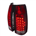 Spec-D Tuning Chevrolet C10 Led Tail Light Red Lens; 1988-1998