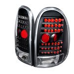 Spec-D Tuning Dodge Caravan Led Tail Lights Black; 1996-1996