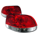 Spec-D Tuning Honda Del Sol Tail Lights - Red Clear