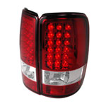 Spec-D Suburban Tahoe Yukon / Denali Led Taillights Red Led With Red Lens; 2000-2006