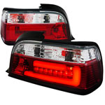 Spec-D Tuning Bmw E36 Tail Lights Red Clear Coupe Model; 1992-1998