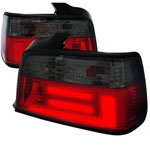 Spec-D Tuning Bmw E36 Tail Lights Red Smoke Sedan Model; 1992-1998