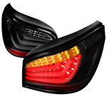 Spec-D Tuning Bmw E60 Smoke Led Tail Lights; 2004-2007