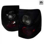 Spec-D Tuning Ford Explorer Euro Tail Lights Glossy Black Housing With Smoke Lens