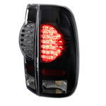 Spec-D Tuning Ford F150 Black Led Tail Lights; 1997-2003