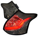 Spec-D Tuning Ford Focus 5 Door Led Tail Lights Smoke; 2012-2014