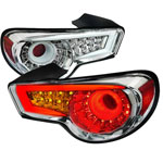 Spec-D Tuning Scion Frs Led Tail Lights Chrome; 2013-2016