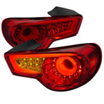 Spec-D Tuning Scion Frs Led Tail Lights Red; 2013-2016