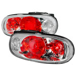 Spec-D Tuning Mazda Miata Altezza Tail Lights Chrome; 1990-1997