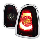 Spec-D Tuning Mini Cooper Led Tail Lights - Red Smoke; 2011-2013