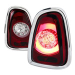 Spec-D Tuning Mini Cooper Led Tail Lights - Red; 2011-2013