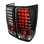 Spec-D Tuning Nissan Titan Led Tail Lights Black; 2004-2012