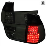 SPEC-D Tuning BMW X5 LED Tail Lights - Smoke; 2000-2006