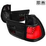 Spec-D Tuning Bmw X5 Smoked Led Tail Lights; 2000-2006