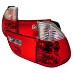 Spec-D Bmw X5 Taillights - Red/Clear (Lt-X500rpw-Ks)