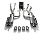 ARMYTRIX Stainless Steel Valvetronic Header Back Exhaust System Lexus RC-F 5.0L V8 with Quad Chrome Tips