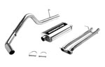 Magnaflow Exhaust System for Chevy GMC C1500/K1500 5.7L EC 78in bed Single Side Exit; 1996-1998