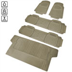 SPEC-D Tuning Pvc Floor Mat 4 Pieces Set Beige & Trunk Piece