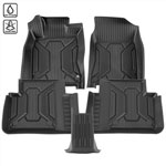 SPEC-D Tuning Honda Civic Floor Mats Injecition Tpe 5 Piece 2 Front 3 Back; 2016-2021