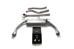 ARMYTRIX Stainless Steel Valvetronic Catback Exhaust System Mercedes-Benz X117 CLA250 2WD with Dual Blue Coated Tips