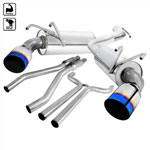 SPEC-D Tuning Chevrolet Camaro Catback Exhaust System With Burnt Tip; 2010-2015