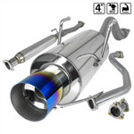 SPEC-D Tuning Acura Integra 2.5 Inch Inlet N1 Style Catback Exhaust With Burnt Tip Gsr Only; 1994-2001