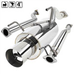 SPEC-D Tuning Acura RSX 2.5 Inch Inlet N1 Style Catback Exhaust; 2002-2006