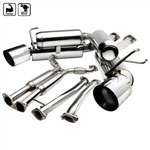 SPEC-D Tuning Nissan 350Z Stainless Steel Catback Exhaust; 2003-2009