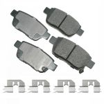 AKEBONO BRAKE CORPORATION Brake Pads Rear Acura TL 09-14 Honda Ridgeline 06; 2009-2014