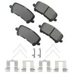 AKEBONO BRAKE CORPORATION Brake Pad Rear Acura MDX 07-16 Honda Odyssey