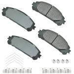 AKEBONO BRAKE CORPORATION Brake Pad Front Lexus NX200T 15-17 NX300H; 2015-2017