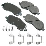 AKEBONO BRAKE CORPORATION Brake Pads Front Chrysler 200 11-14; 2014-2014