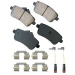 AKEBONO BRAKE CORPORATION Brake Pads Rear Mercedes GLE300d 16 GLE350 16-17; 2016-2017