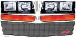 ALLSTAR PERFORMANCE M/C SS Nose Decal Kit Mesh Grille 1983-88; 1983-1988