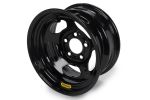 BASSETT Wheel 15x8 Black Inerita 5x5 w/ Mudcover Tabs