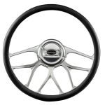 BILLET SPECIALTIES Steering Wheel 1/2 Wrap 15.5in BLVD 07