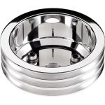 BILLET SPECIALTIES SBC 3 GRV Crank Pulley LWP Polished